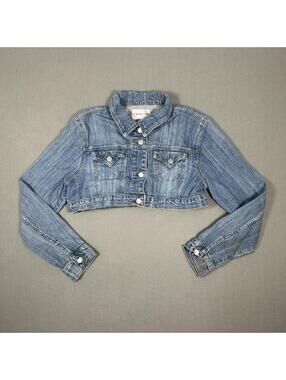 Women’s Cropped Denim Jacket Y2K